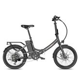 FAFREES F20 Light Folding City E-bike 20*1.95 Inch Tire 36V 250W Motor 25Km/h Max Speed 14.5Ah Battery Shimano 7-Speed Gear IPX4 Waterproof - Black